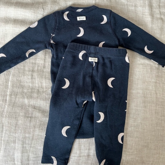 Organic Zoo black midnight bodysuit and leggins - Picture 2 of 4